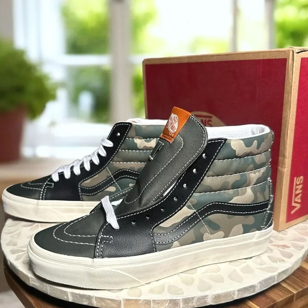VANS Sk8-Hi Mixed Utility Camo Sneakers Men’s 5 Women’s 6.5 New in Box